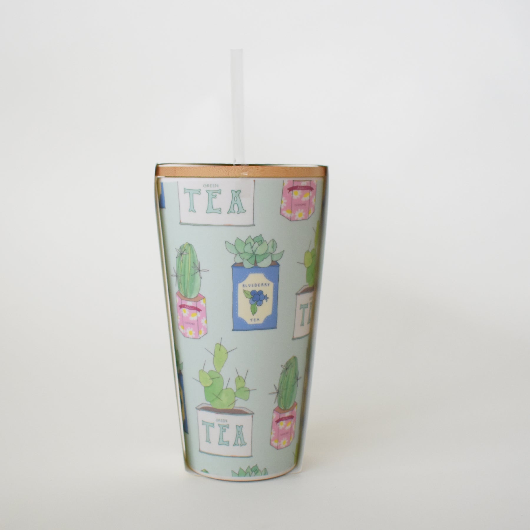 Tea Tins Bamboo Tumbler by Sara Fitz