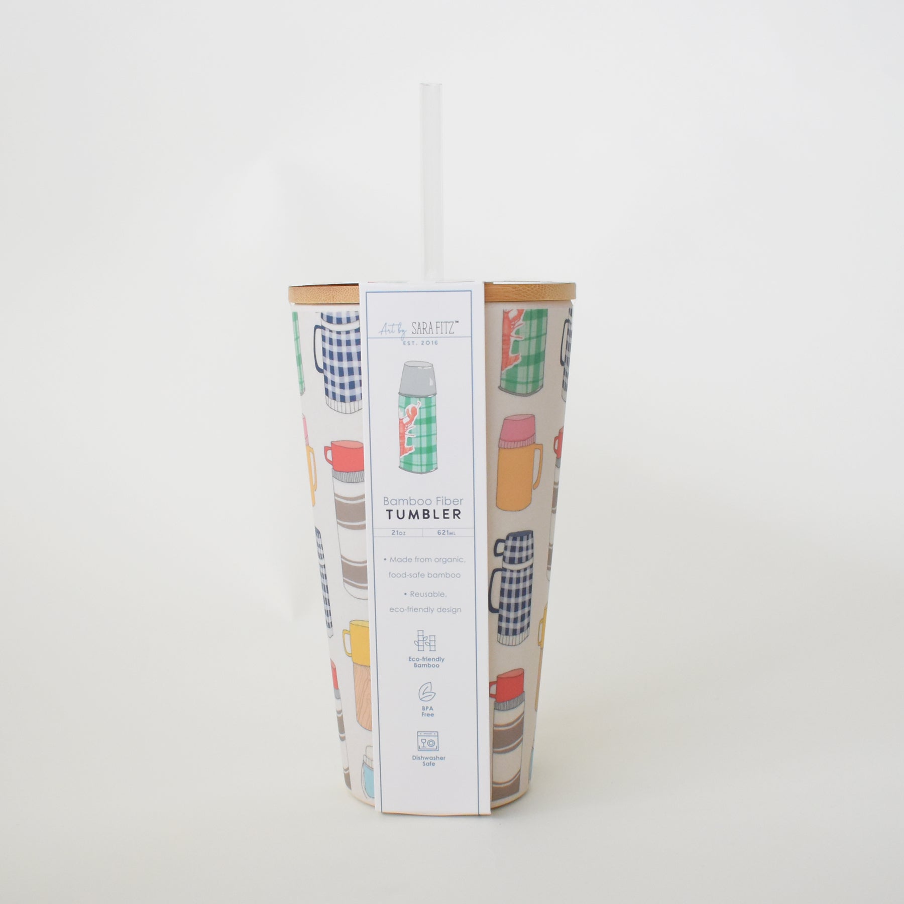 Thermos Bamboo Tumbler by Sara Fitz