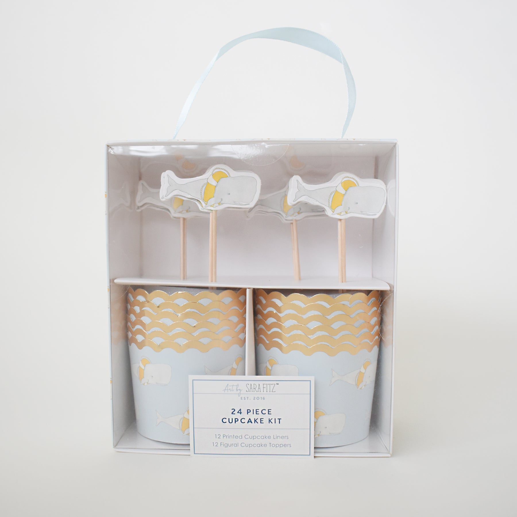 Whale Cupcake Kit by Sara Fitz