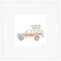Seersucker Wagon Art Print by Sara Fitz
