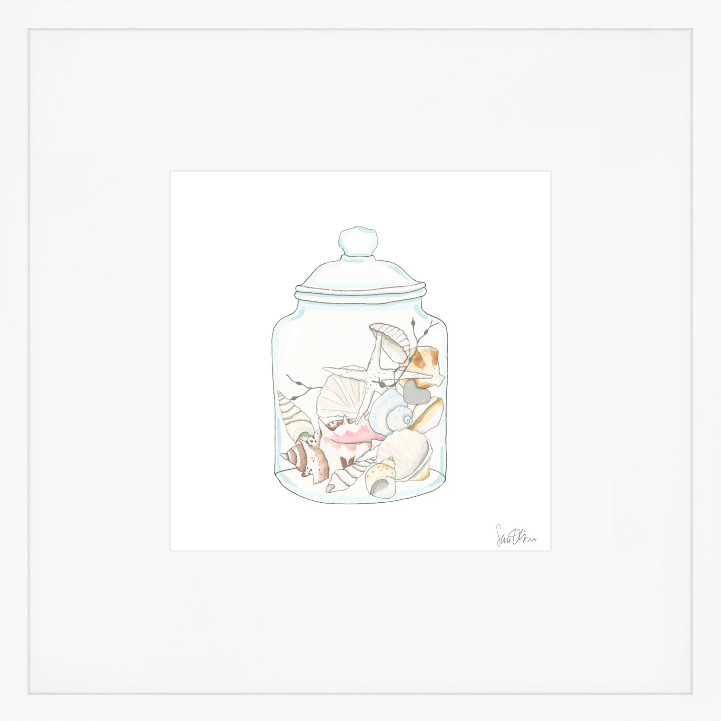 The Shell Jar Art Print by Sara Fitz