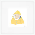 Skipper Slicker Art Print by Sara Fitz