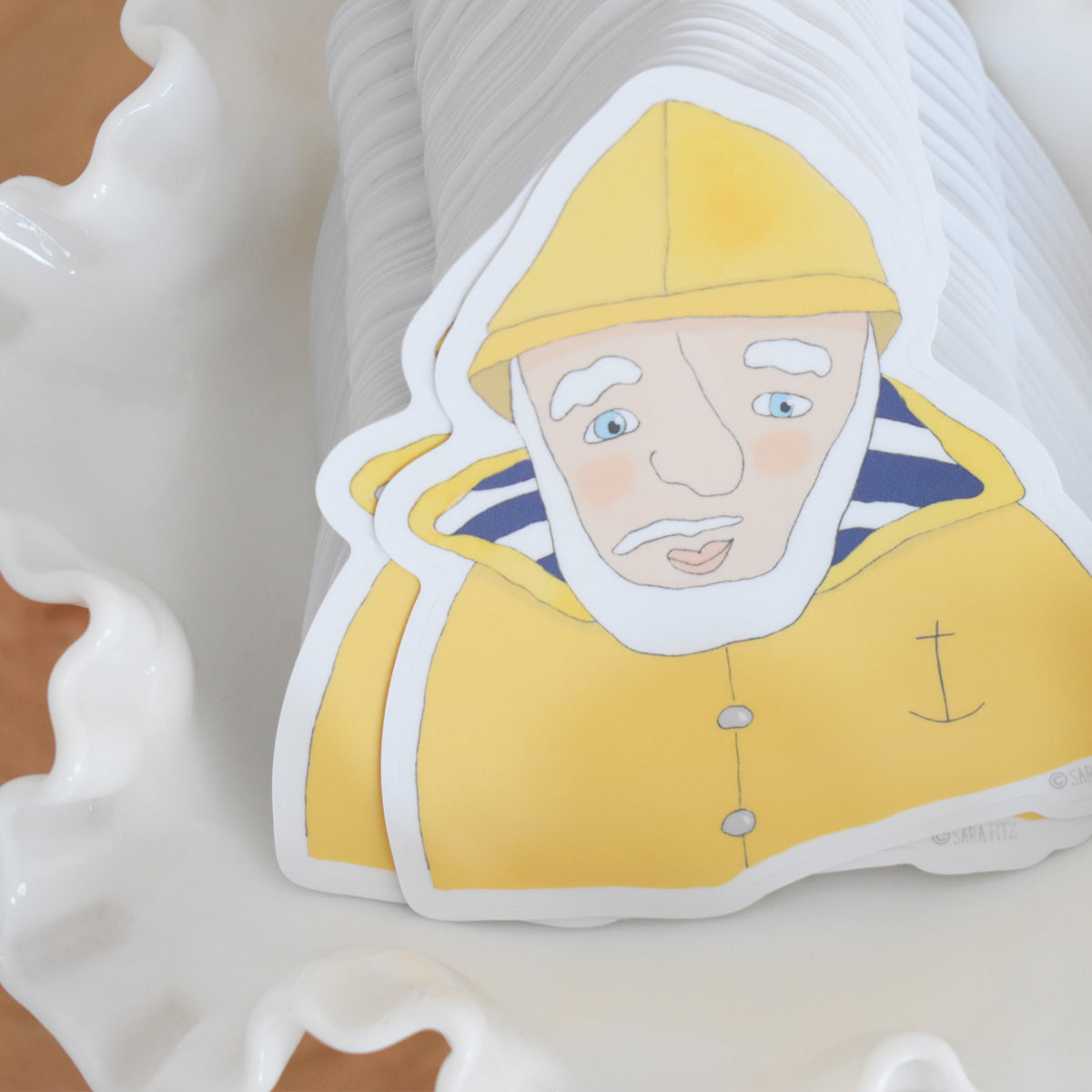 Skipper Sticker by Sara Fitz