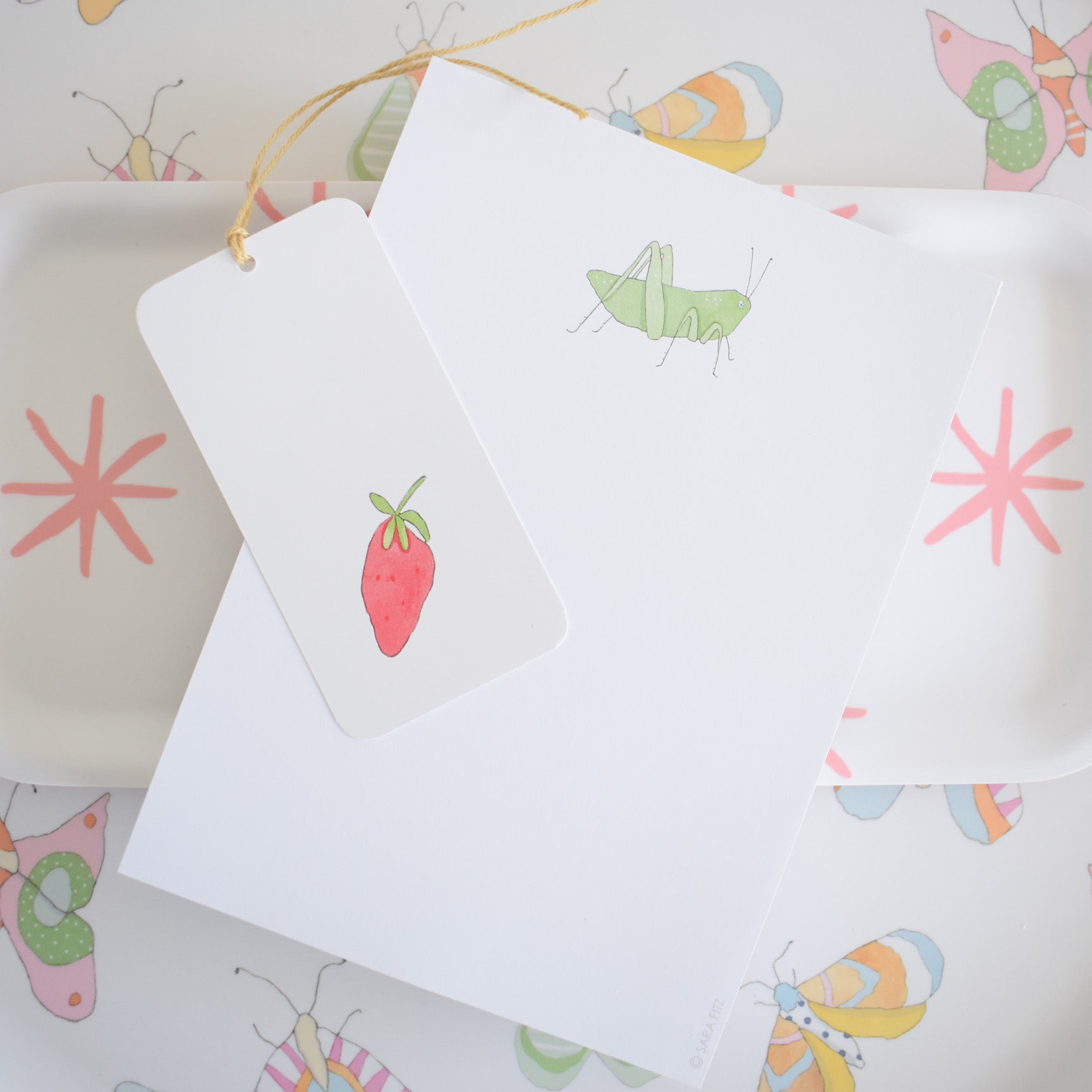 Grasshopper Notepad by Sara Fitz