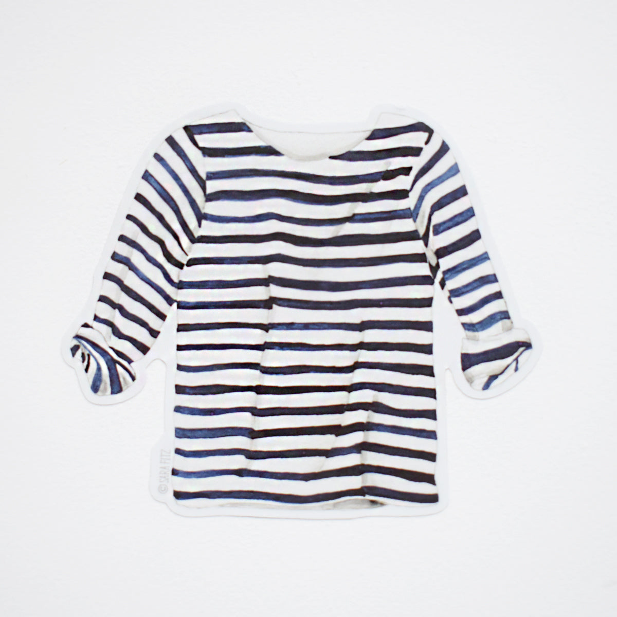 Striped Shirt Sticker by Sara Fitz