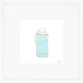 Thermos, Blue Art Print by Sara Fitz