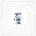 Thermos, Navy Art Print by Sara Fitz