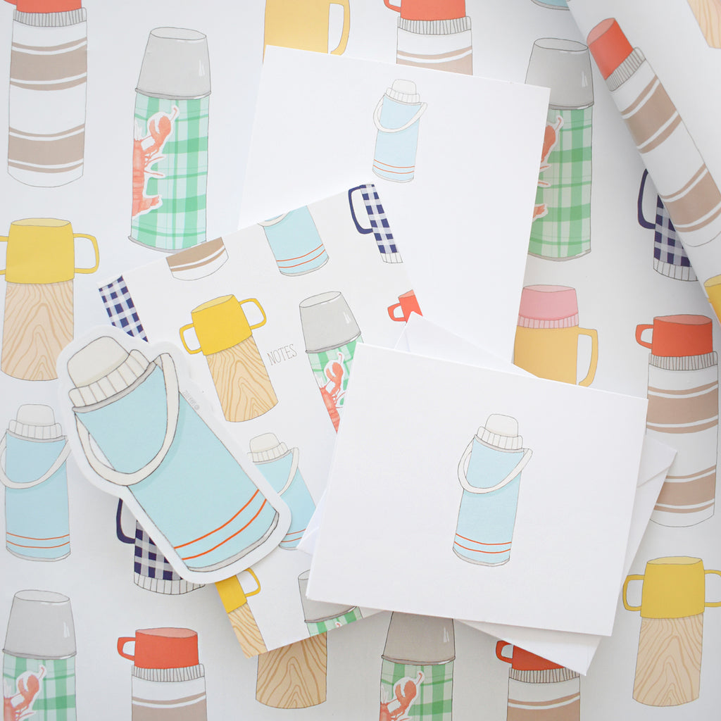 Thermos Note Card by Sara Fitz