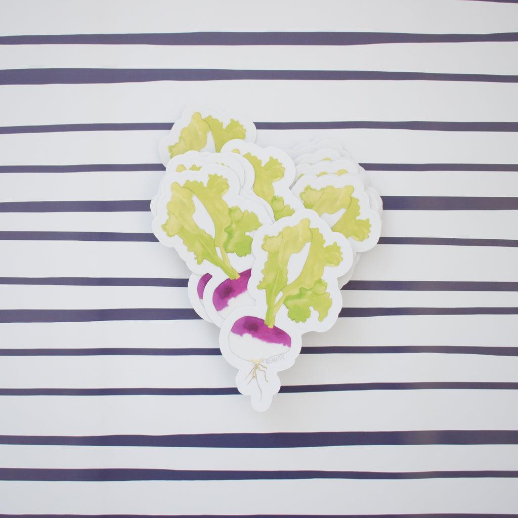 Turnip Sticker by Sara Fitz