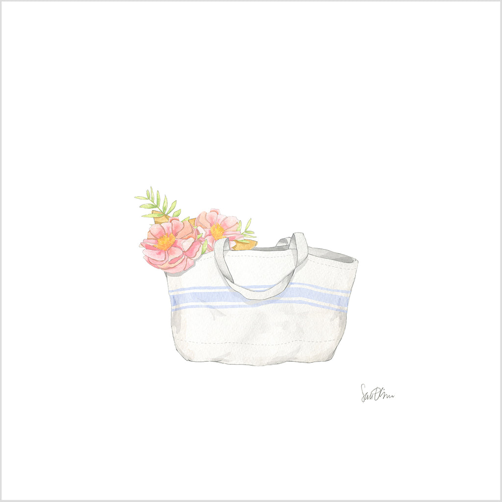 French Stripe Tote Art Print by Sara Fitz