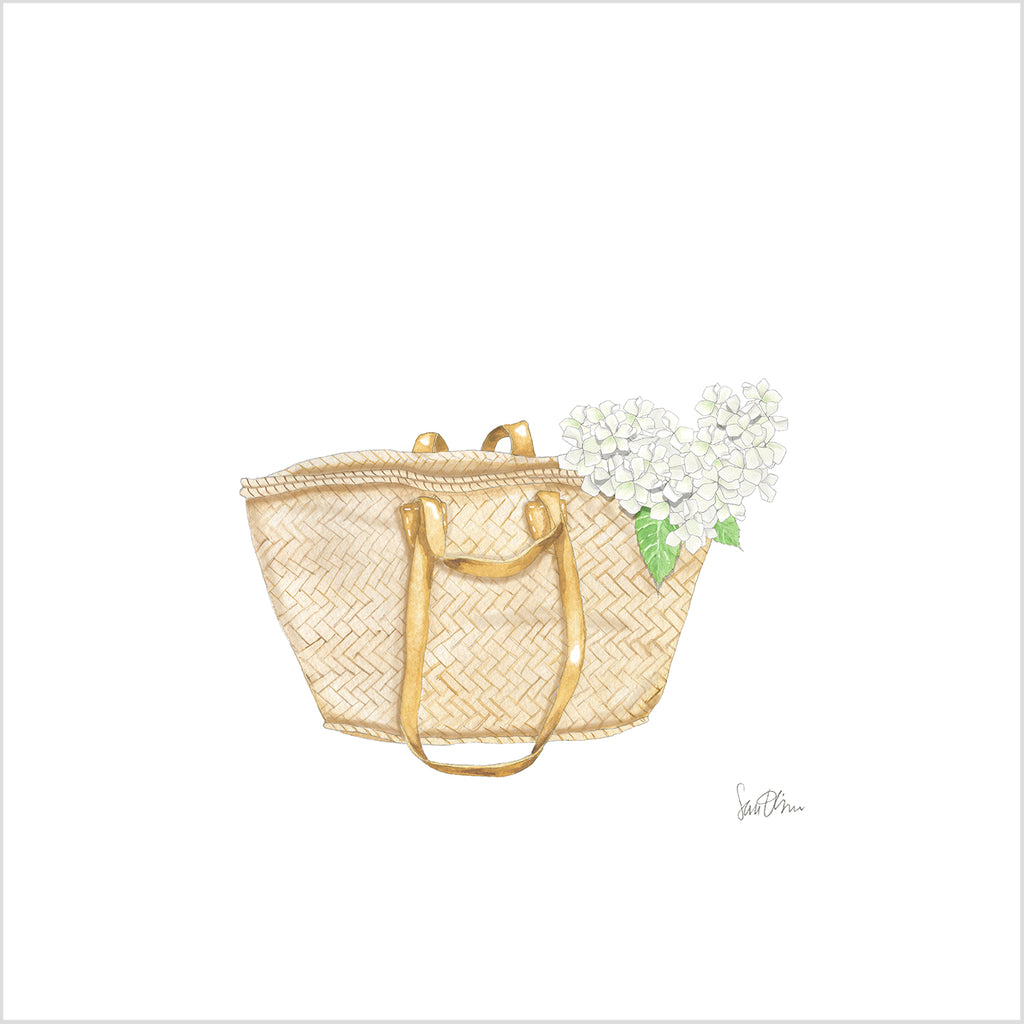 Market Basket Tote Art Print by Sara Fitz