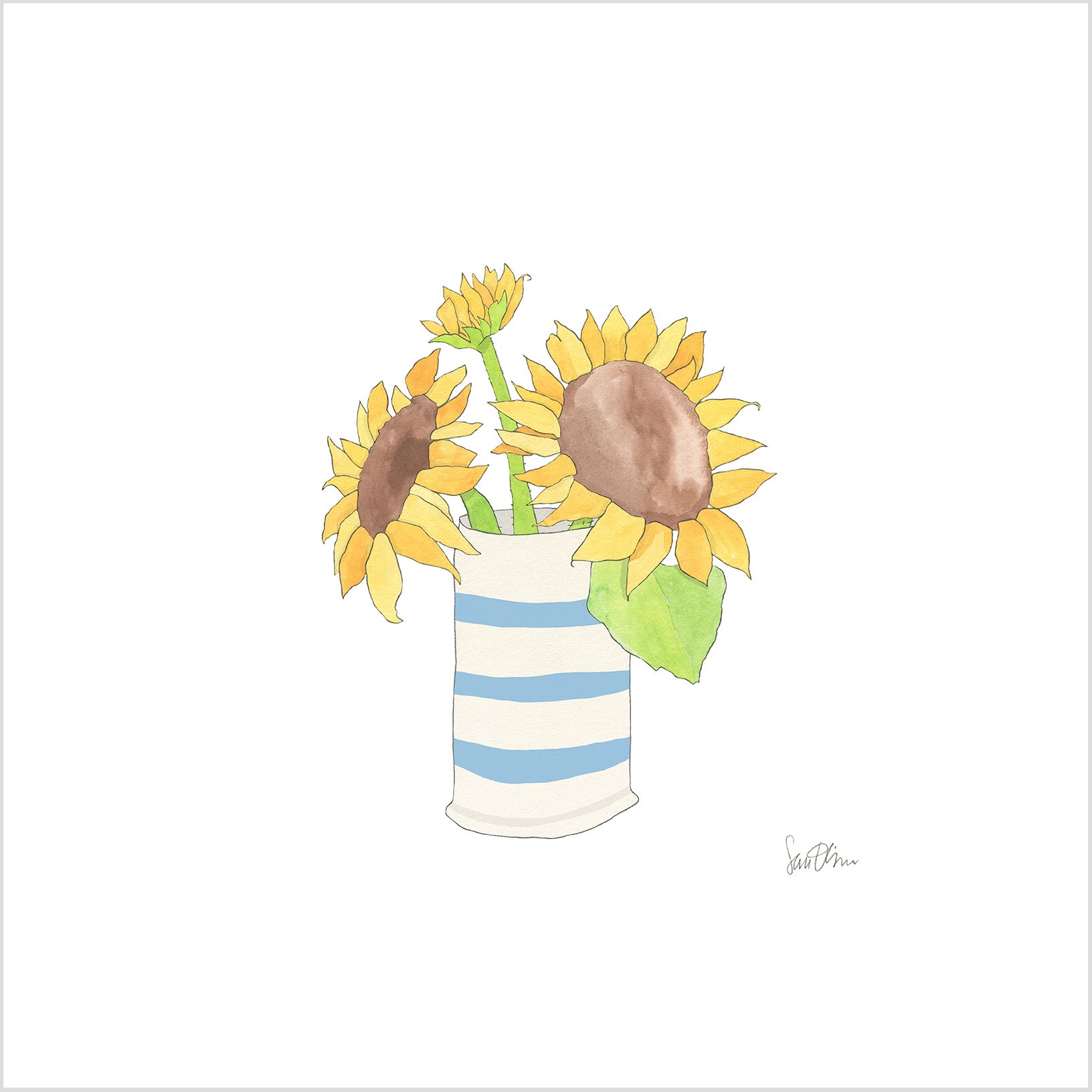 Sunflowers Art Print by Sara Fitz